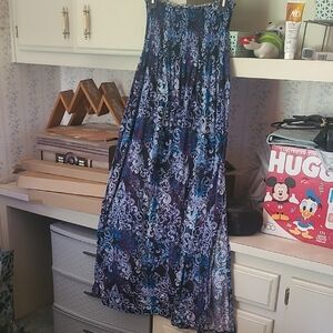 Faded Glory Women's Blue and Purple A-Line Skirt